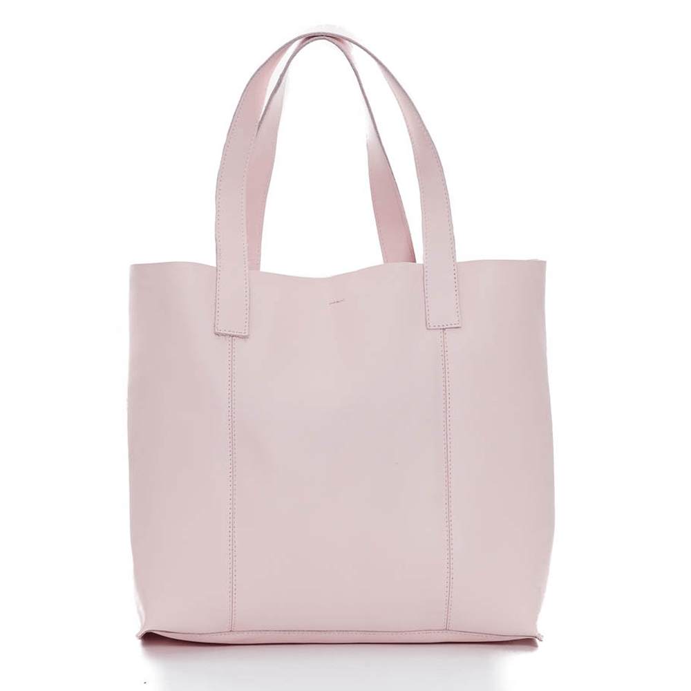 Дамска чанта от естествена италианска кожа модел ESTER pink